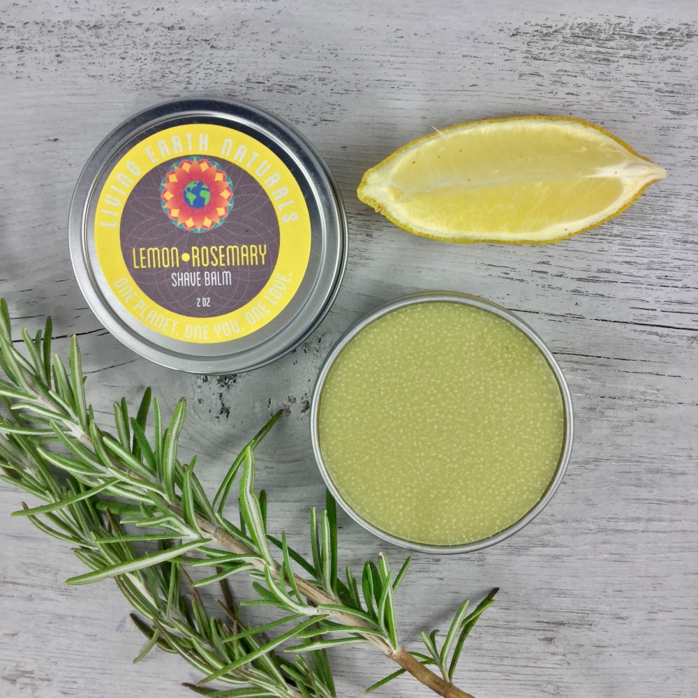 Lemon-Rosemary Shave Balm ~ Living Earth Naturals